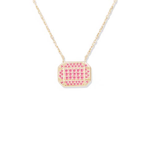 Spark Emerald Cut Charm Necklace