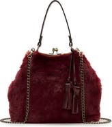 Patricia Nash Laureana Faux Fur Frame Top Shoulder Bag