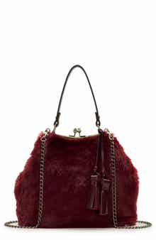 Patricia Nash Laureana Faux Fur Frame Top Shoulder Bag