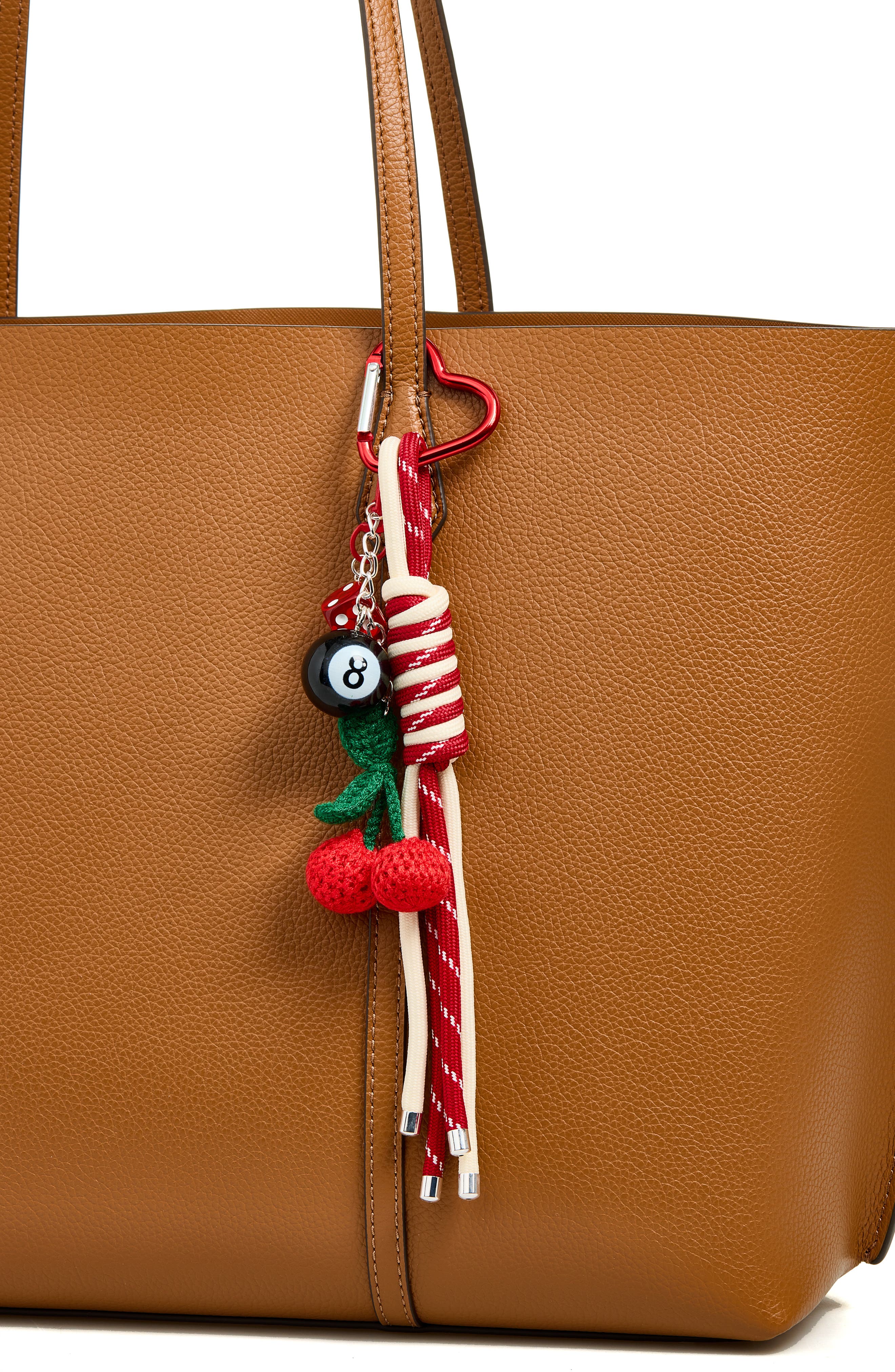 Fruit Cluster Bag Charm, Alternate, color, RED MULTI- SILVER