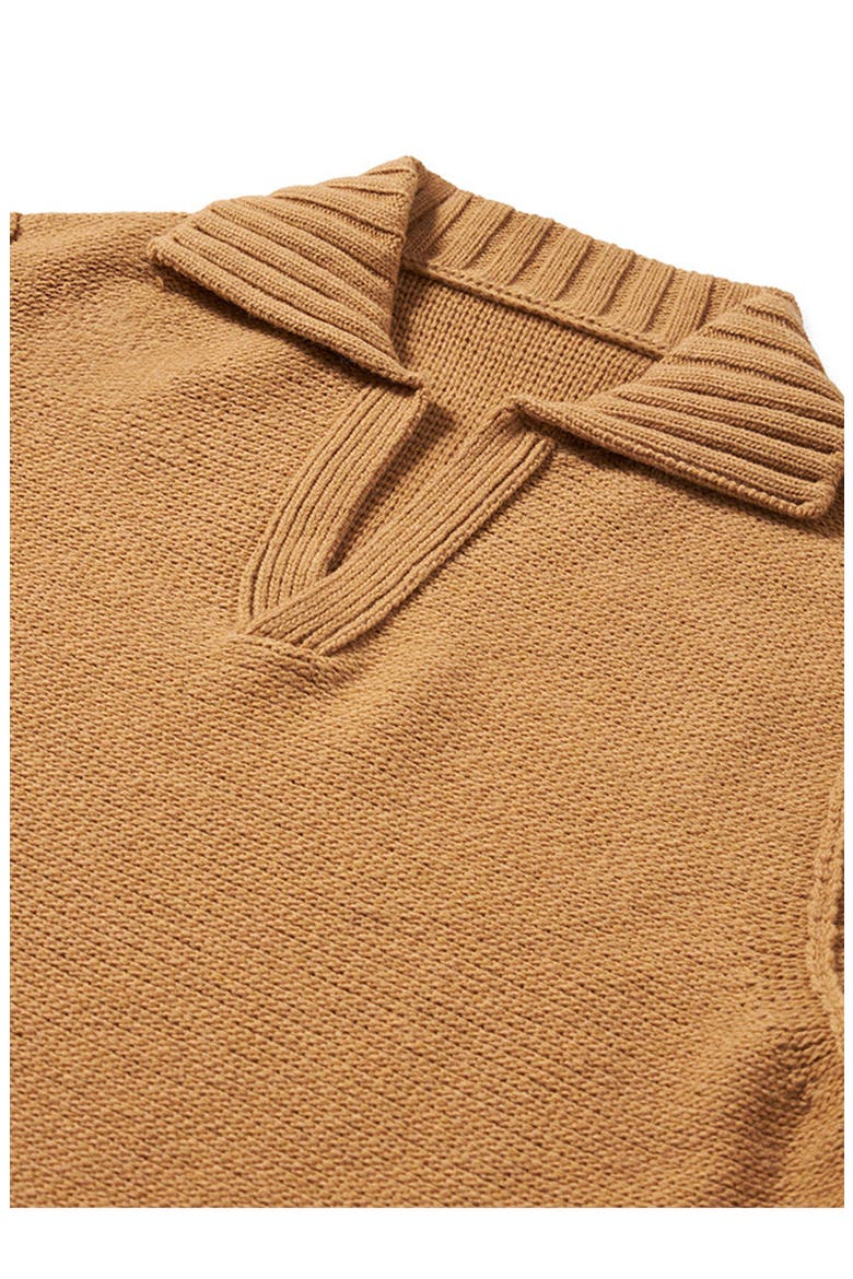 Cornell V-Neck Sweater, Alternate, color, BEIGE