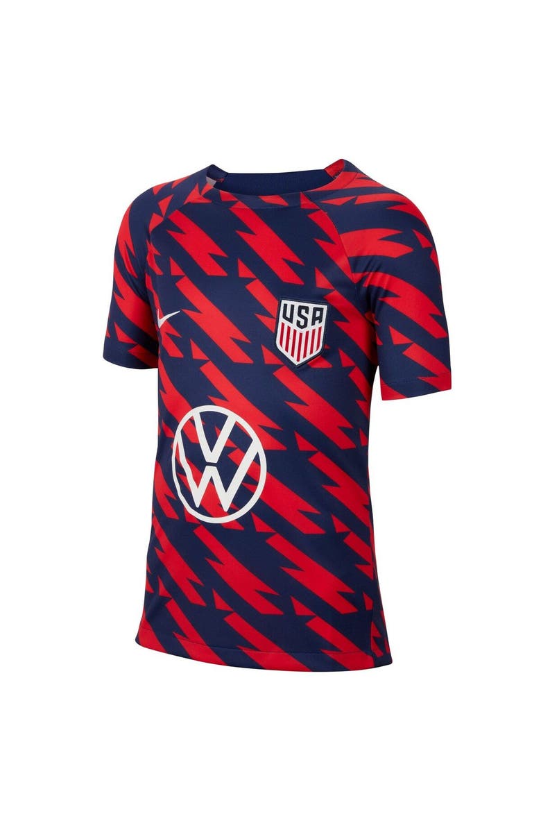 Nike Youth Nike Red USMNT 2023/24 Academy Pro Performance Pre-Match Top, Alternate, color,