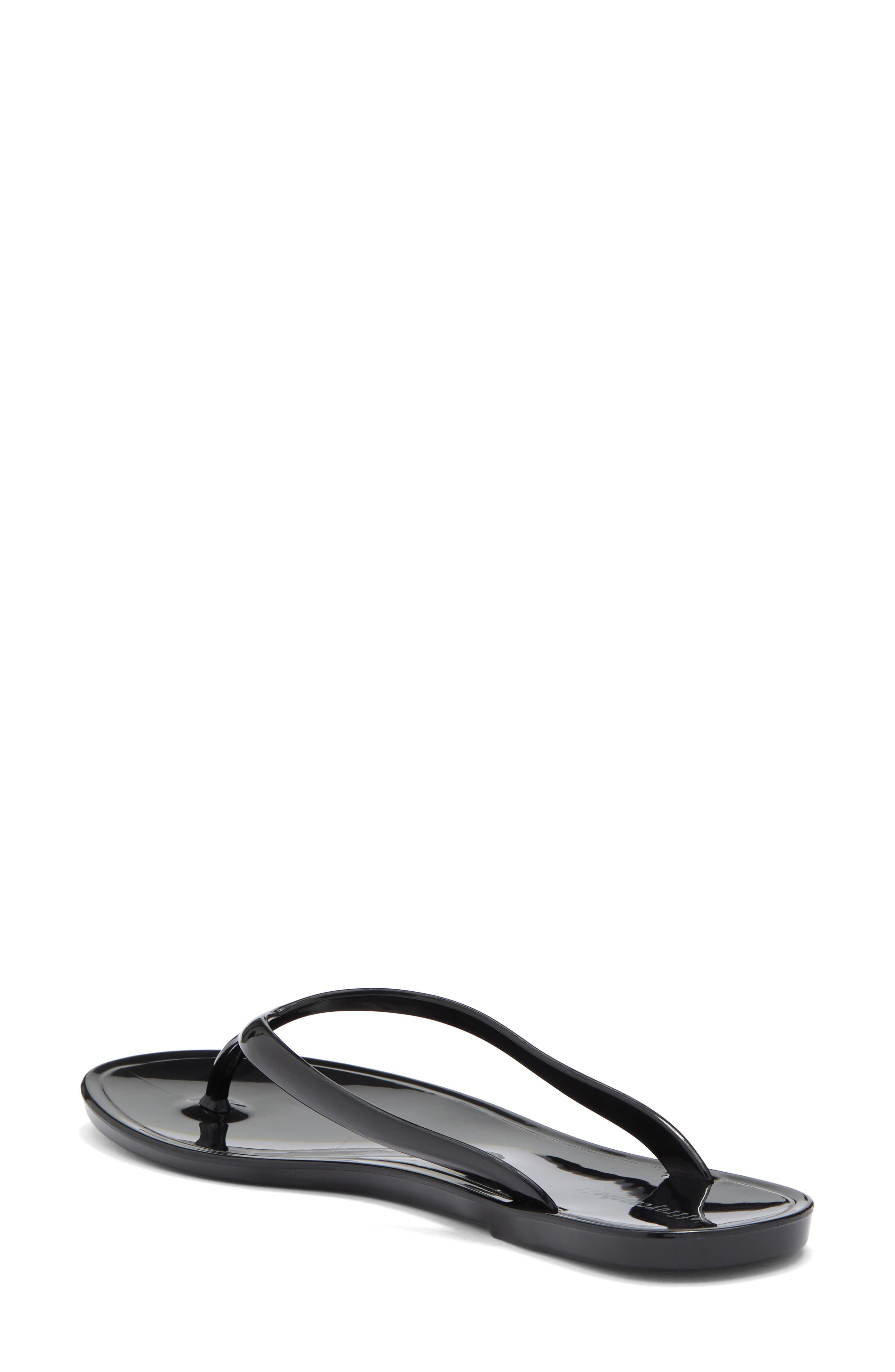 Jeffrey Campbell Beach Day Jelly Flip Flop, Alternate, color, Black Shiny