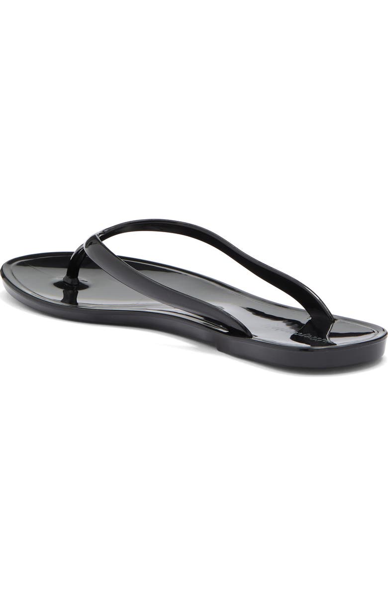 Jeffrey Campbell Beach Day Jelly Flip Flop, Alternate, color, Black Shiny