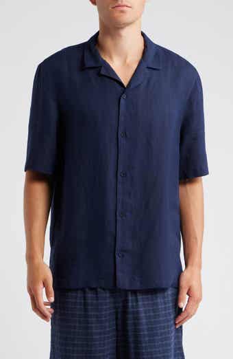 Topman Regular Fit Linen & Viscose Camp Shirt
