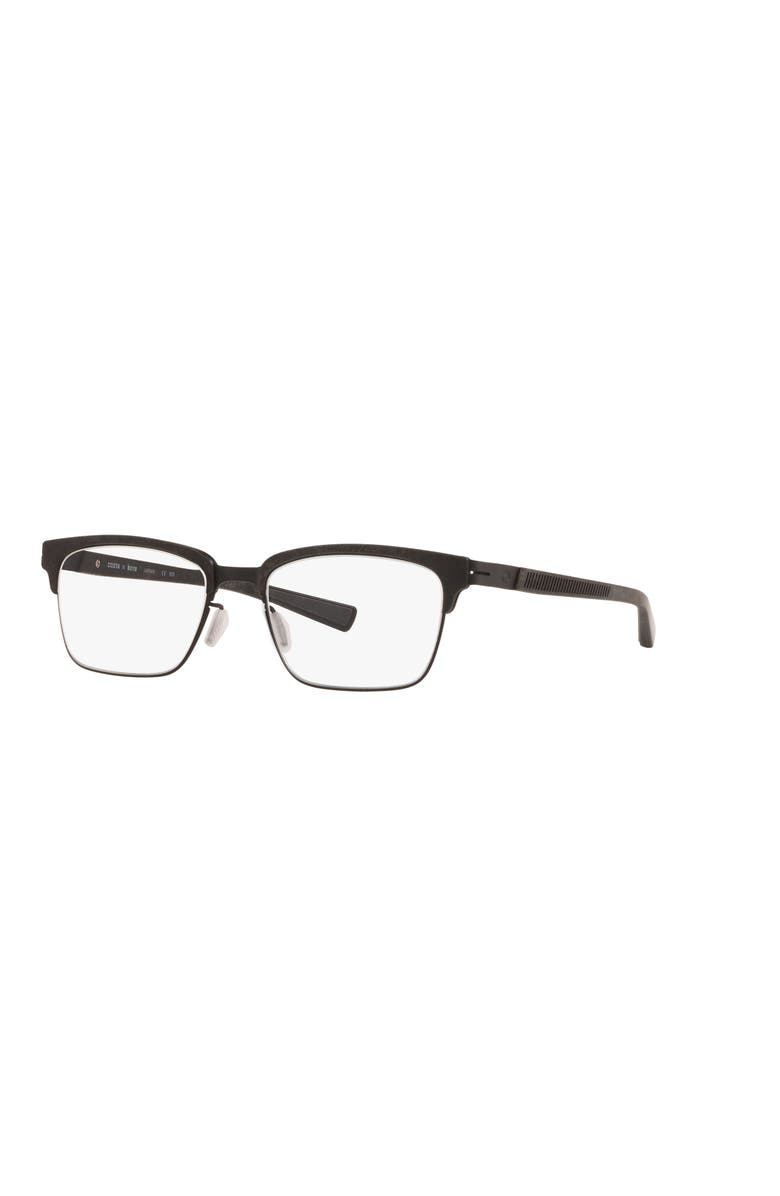 Costa 52mm Rectangle optical glasses, Main, color, Black