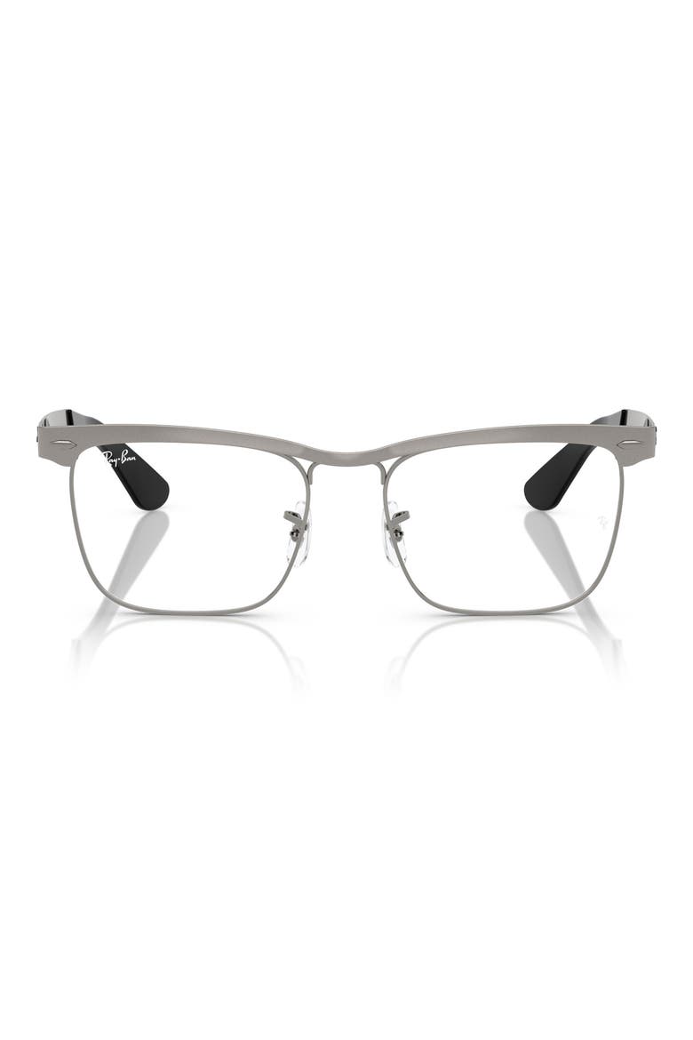 53mm Square optical glasses, Main, color, GUNMETAL