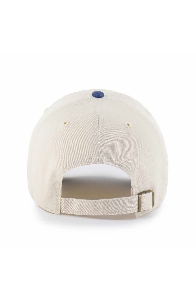 '47 Men's '47  Natural/Blue Boston Red Sox Two-Tone Fashion Clean Up Adjustable Hat, Alternate, color, Natural