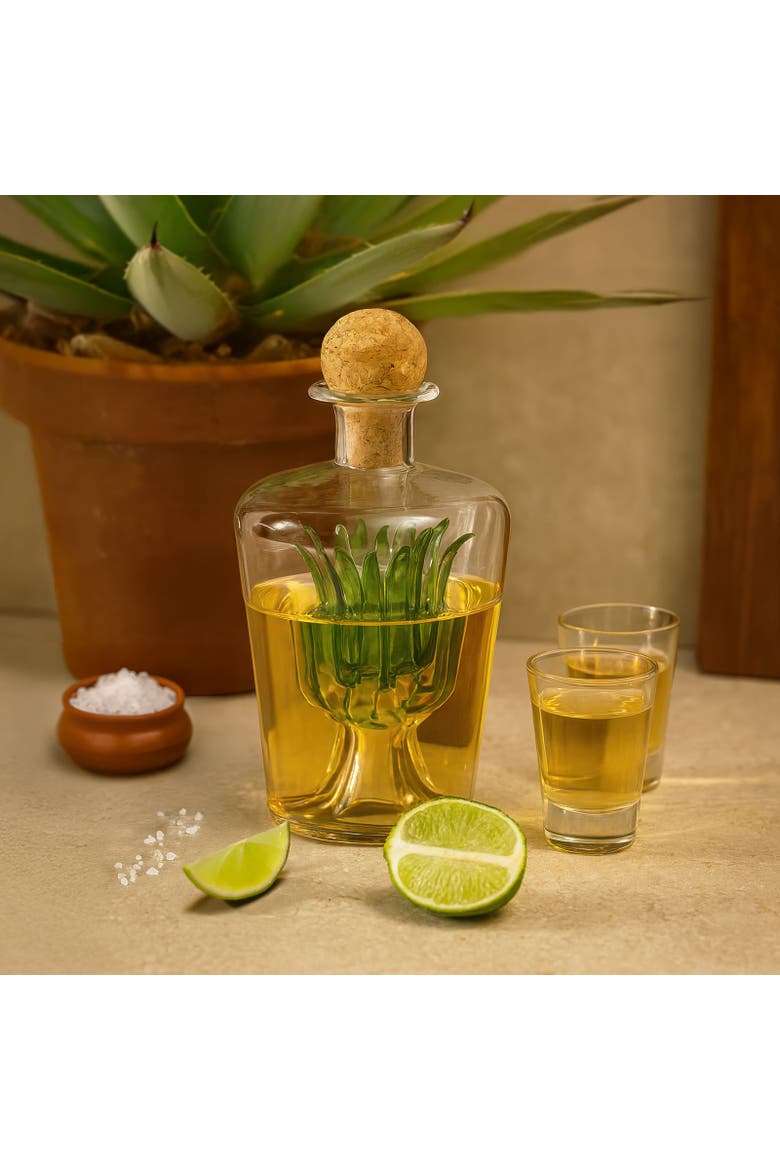 Agave Tequila Decanter, Alternate, color, Clear
