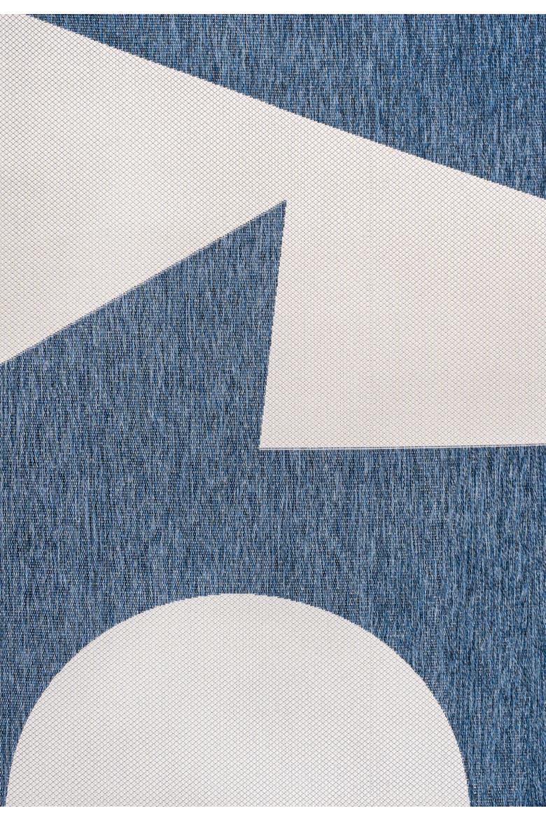 Lucian Modern Geometric Abstract Two-Tone Area Rug, Main, color, Navy/Cream