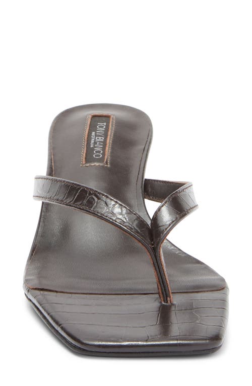 Tony Bianco Topaz Flip Flop In Choc Croc