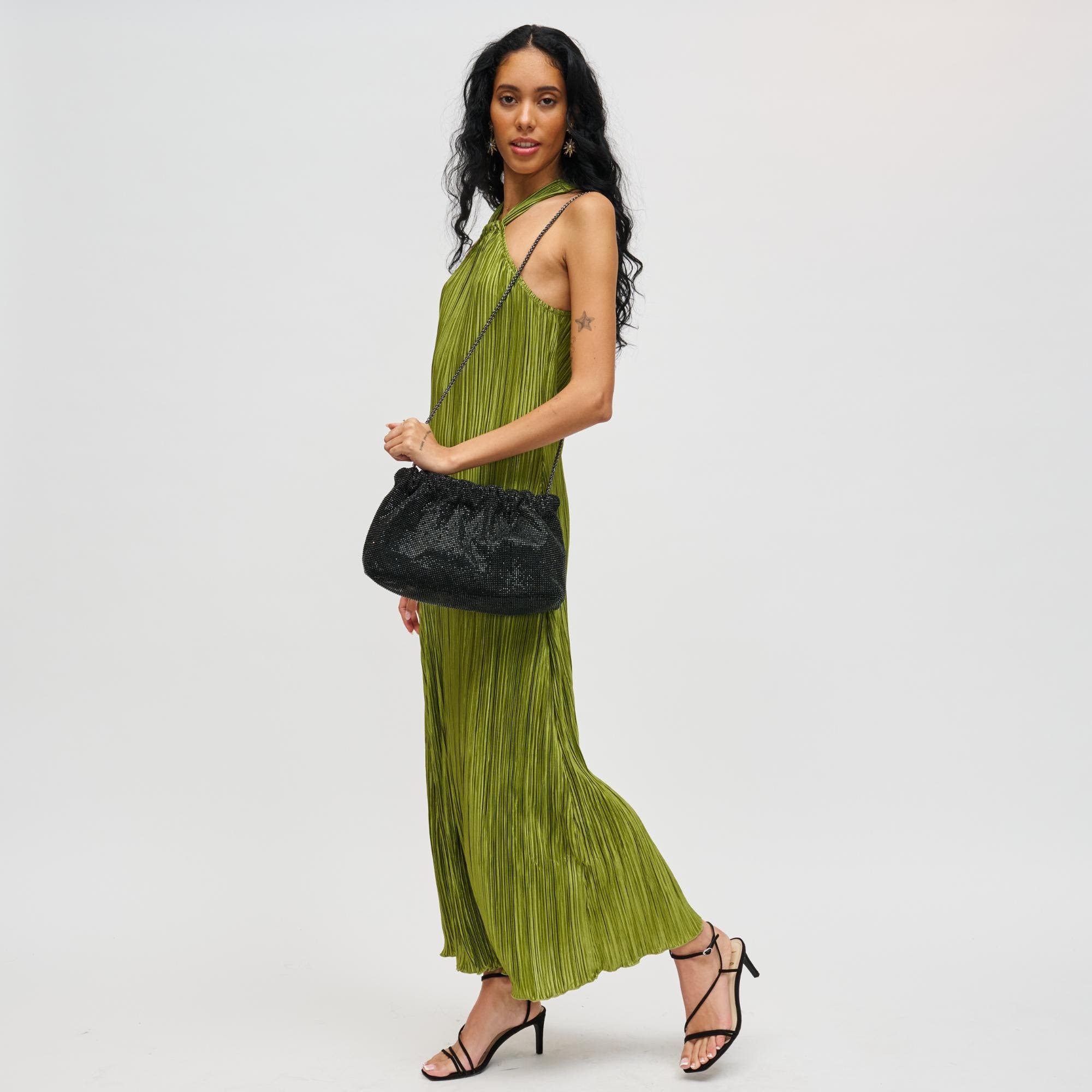 URBAN EXPRESSIONS HANDBAGS Hazel Clutch, Alternate, color, Black