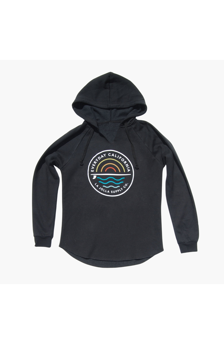 Everyday California Cabrillo Hoodie, Main, color, Black