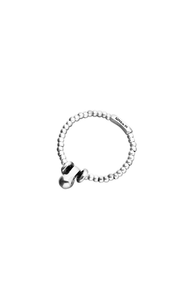 Small and Large Dial Sterling Silver Plated Bracelet, Alternate, color, Silver