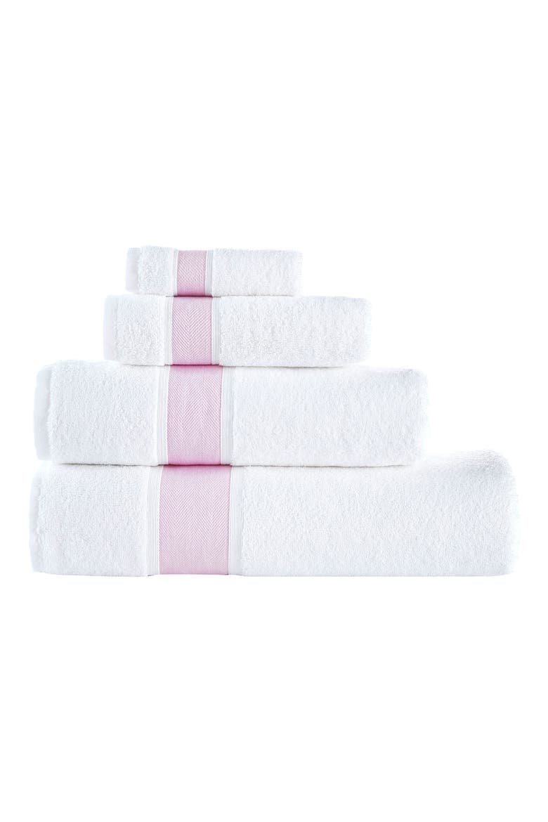Ottoman Rolls Turkish Cotton Bath Essential, Alternate, color, PINK/ WHITE