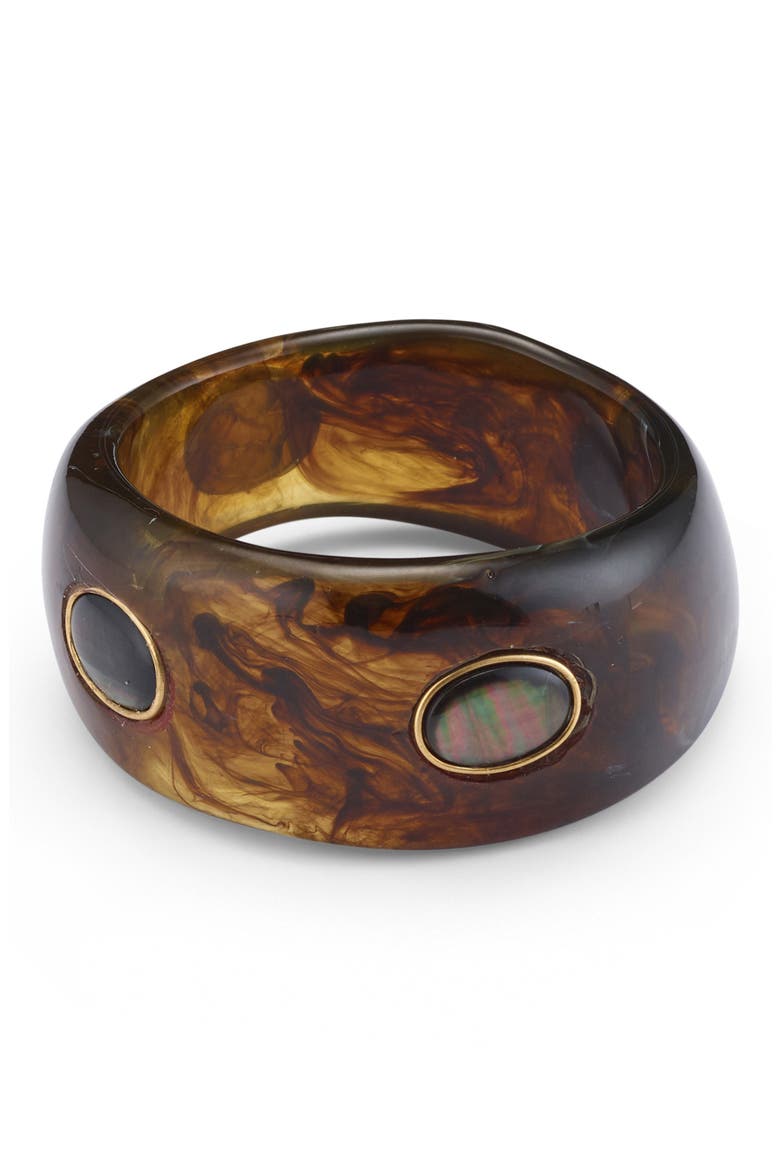 Arlo Abalone Inset Bracelet, Main, color, ABALONE