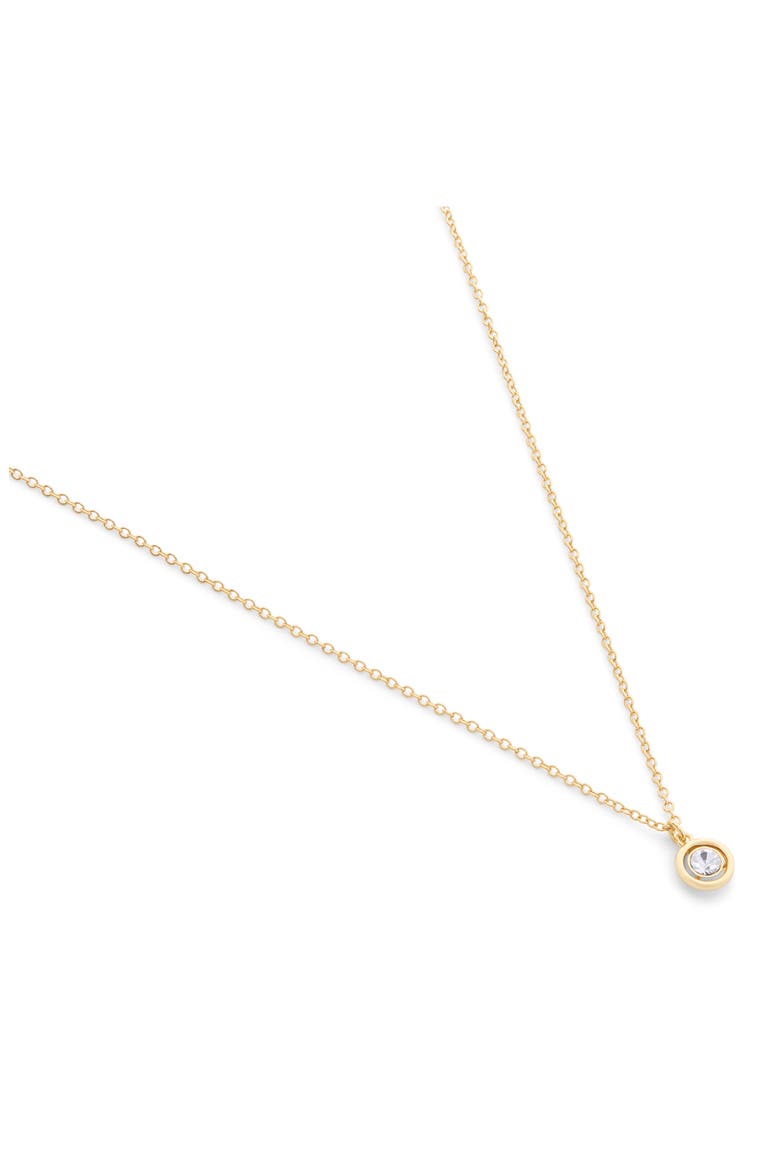 Halo Heart Short Pendant Necklace, Alternate, color, CRYSTAL/ GOLD