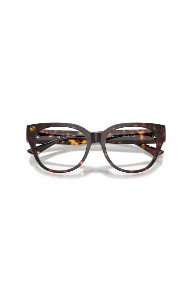 Jimmy Choo 53mm Phantos optical glasses, Alternate, color, Tortoise