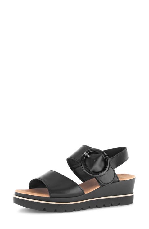 Quarter Strap Wedge Sandal (Women)