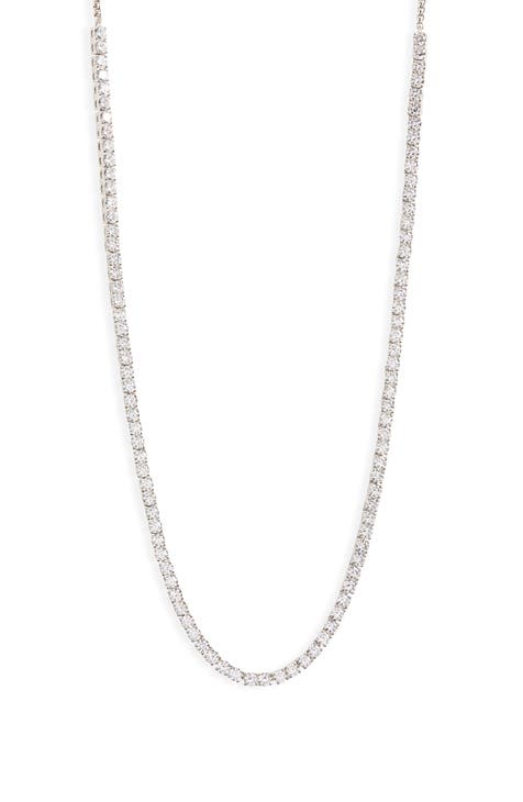 Love All Cubic Zirconia Slider Necklace