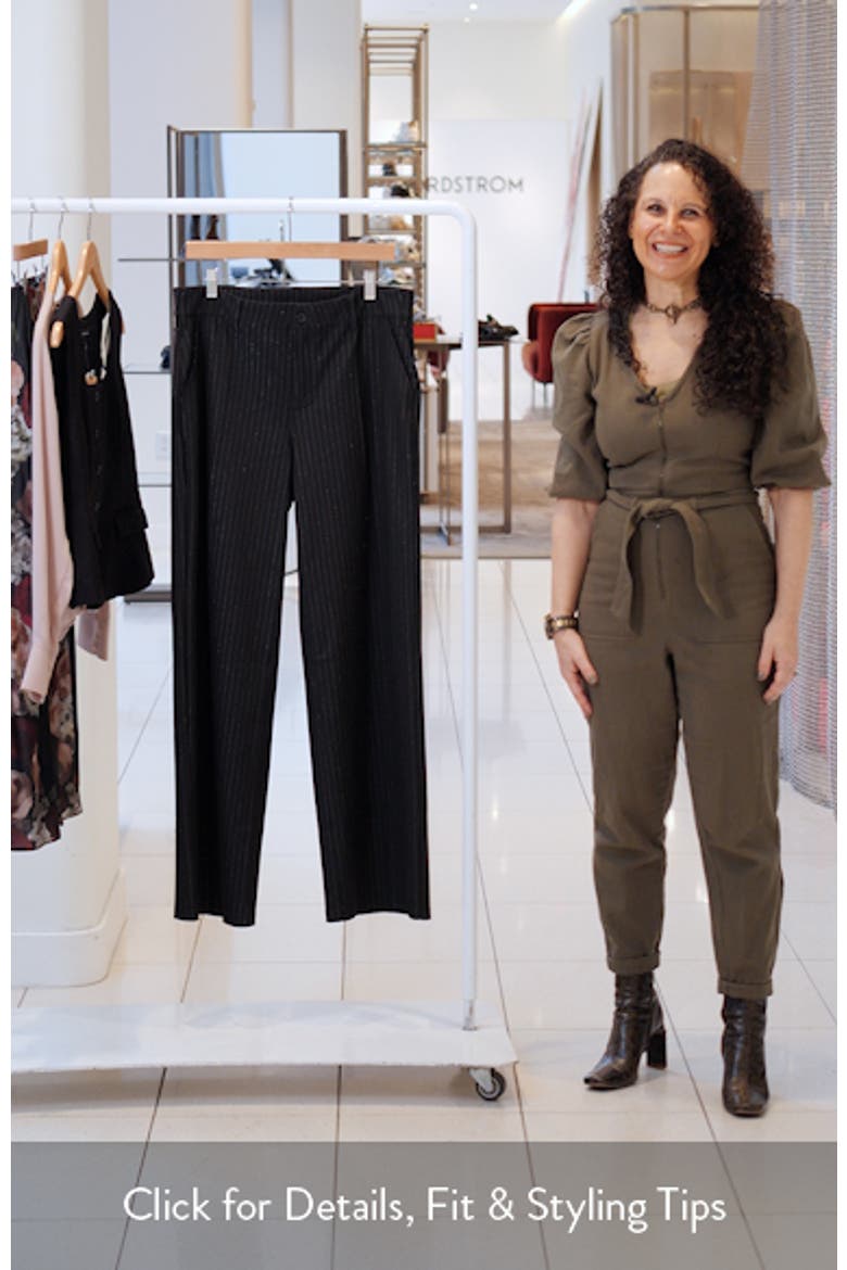 Metallic Stripe Wide Leg Pants video