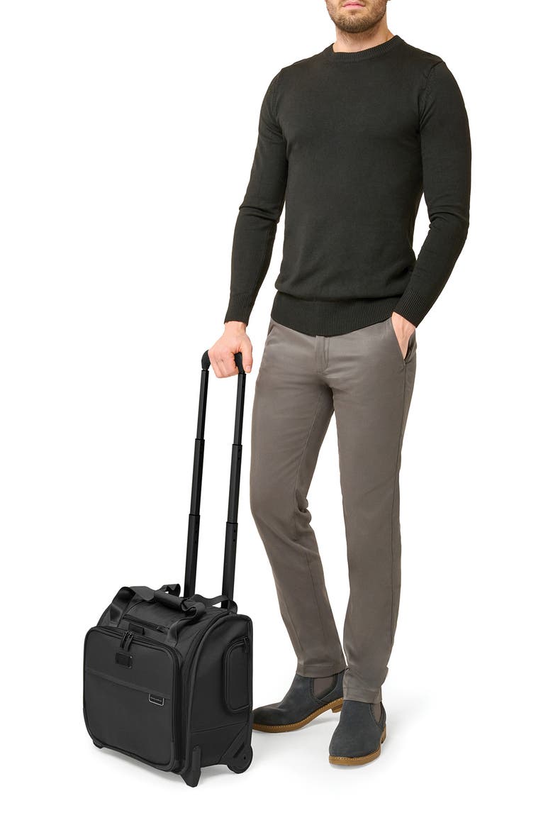 Baseline 2-Wheel Cabin Bag, Alternate, color, BLACK