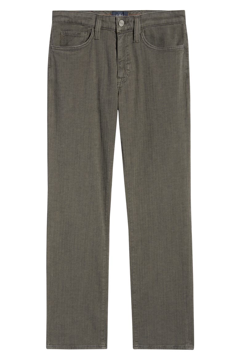 Charisma Herringbone Relaxed Straight Leg Pants, Alternate, color, DARK OLIVE HERRINGBONE