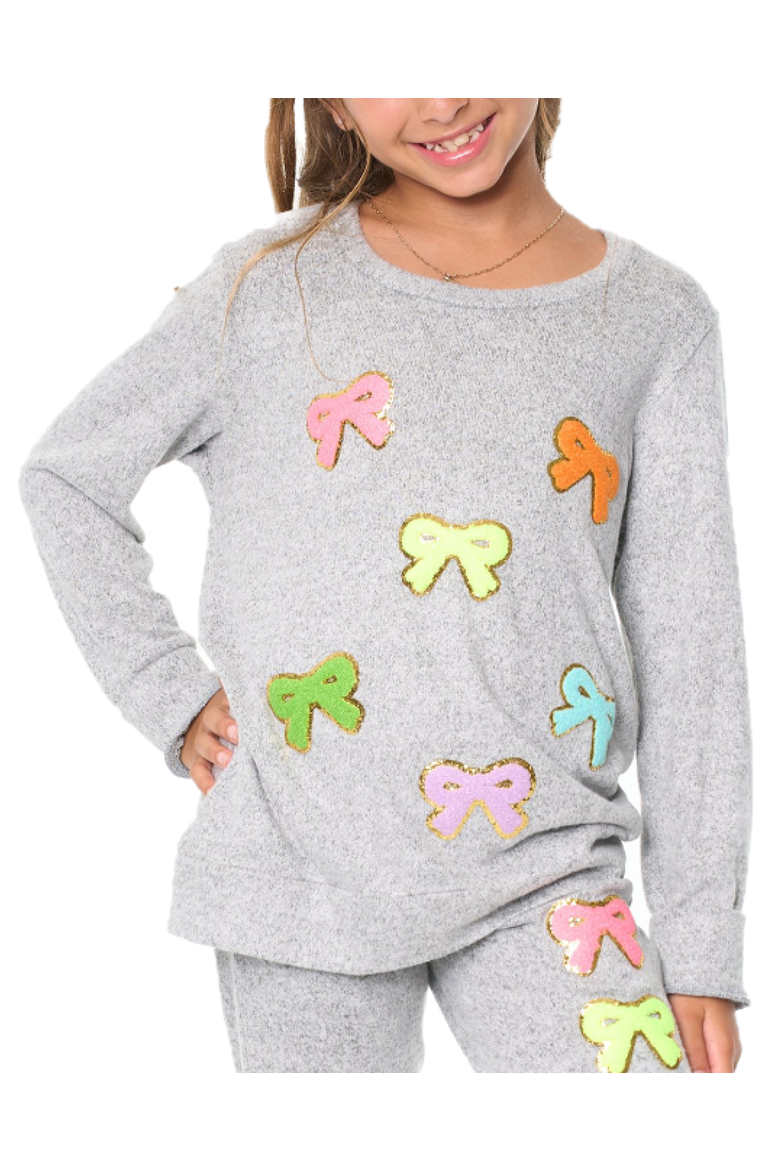 Hacci sweatshirt, Main, color, Heather Gray