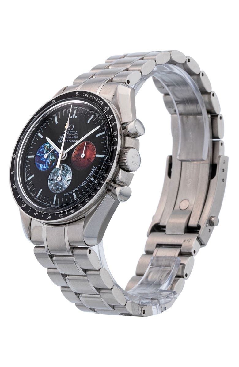 Watchfinder & Co. Omega Preowned 2005 Speedmaster Moonwatch 3577.50.00 Bracelet Watch, 42mm, Alternate, color, Black