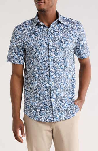 Bugatchi Print Short Sleeve Button-Up Shirt