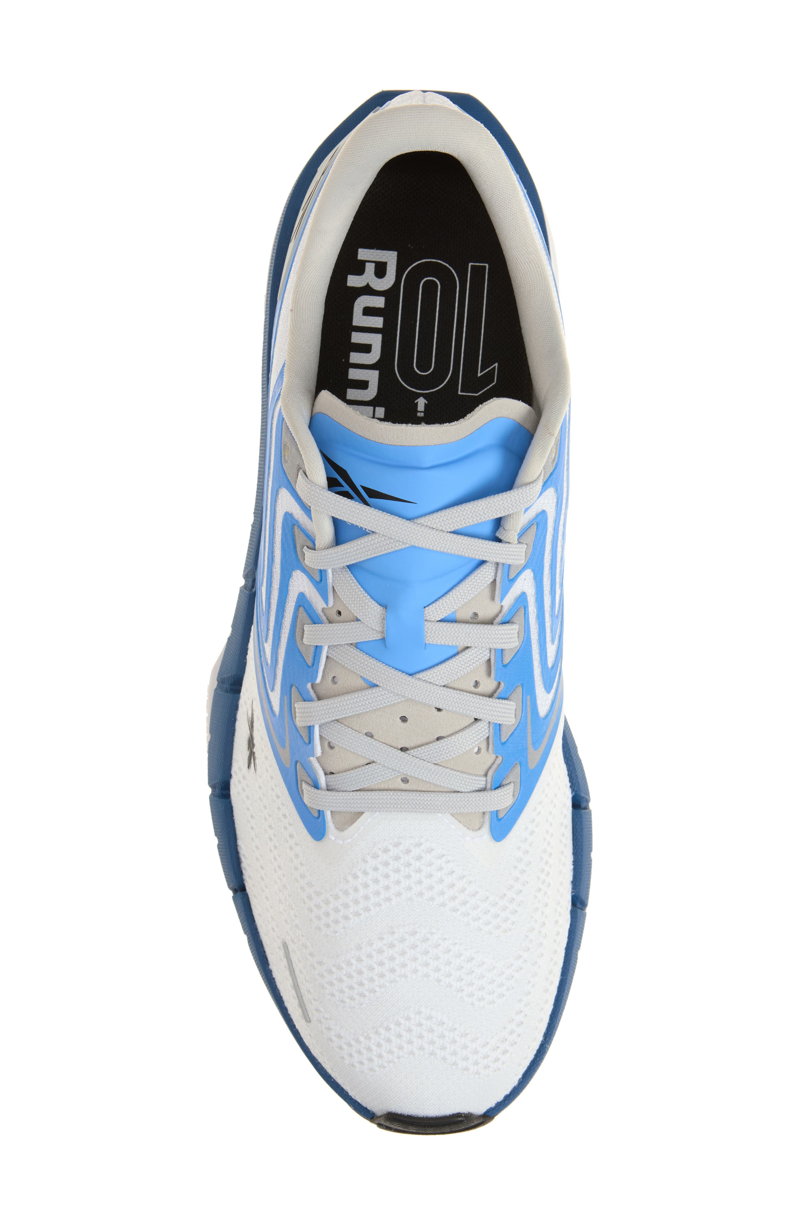 FloatZig Tread Running Sneaker, Alternate, color, WHITE/BLUE/GREY