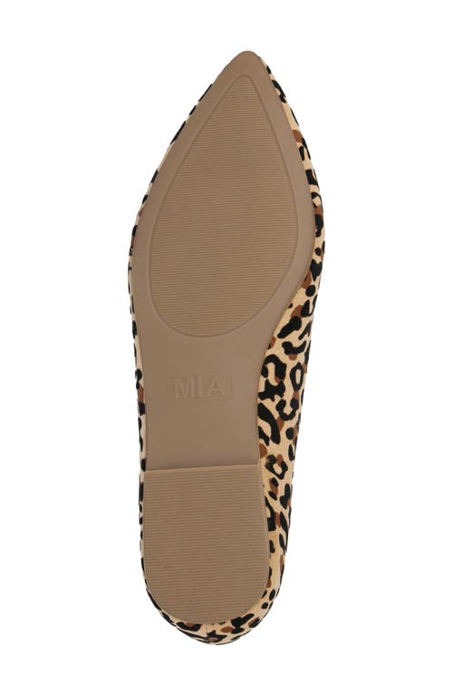 Shop Mia Avi Pointed Toe Flat In Jaguar