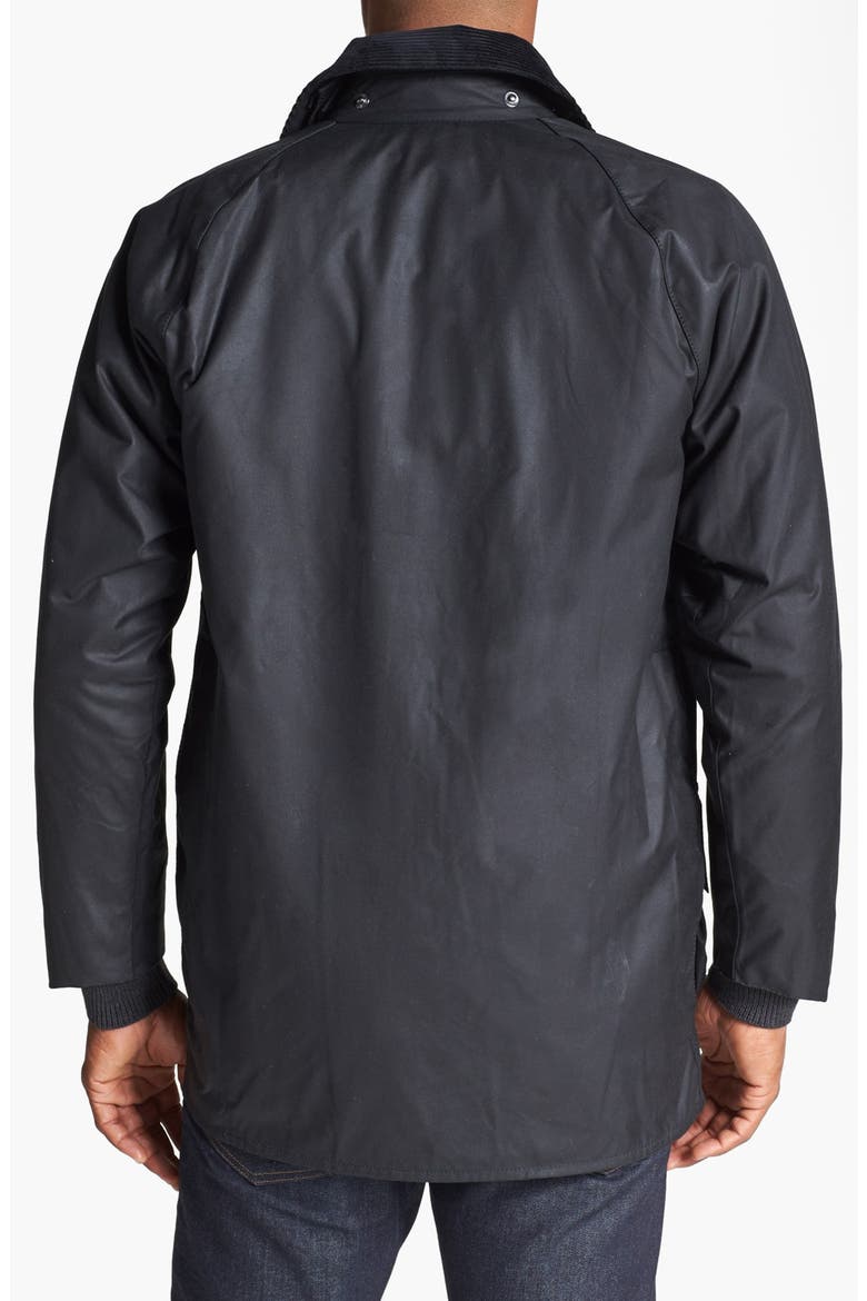 'Beaufort' Regular Fit Weatherproof Waxed Jacket, Alternate, color, BLACK