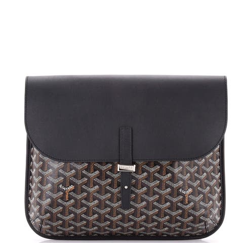 Coursier Messenger Bag Coated Canvas and Leather