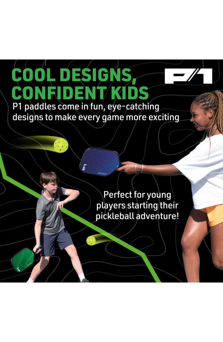 Do-U-Play P1 Pickleball Starter Kit, Green & Blue, With Carry Bag, Family Game, Alternate, color, Multicolored