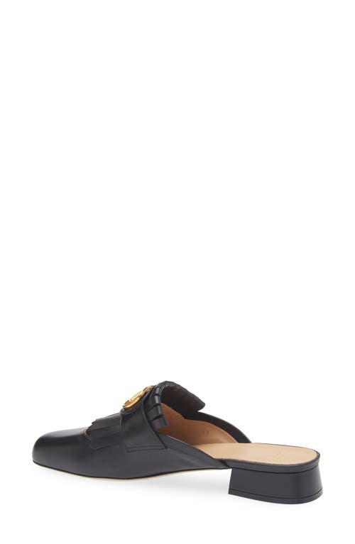 Valentino Women's Vlogo Signature Leather Slippers Sandal In Black