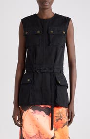 Dries Van Noten Cesda Sleeveless Cargo Top