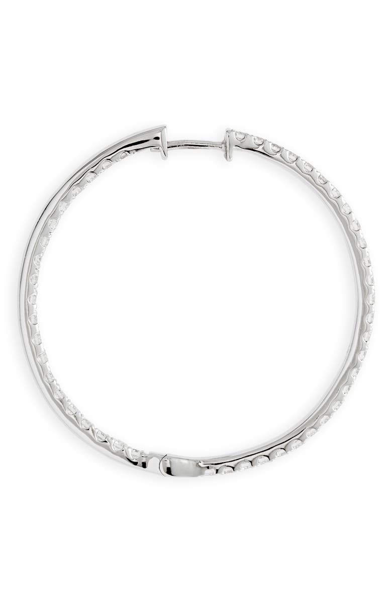 Bony Levy Audrey Luxe Inside Out Hoop Earrings, Alternate, color, Diamond/ White Gold