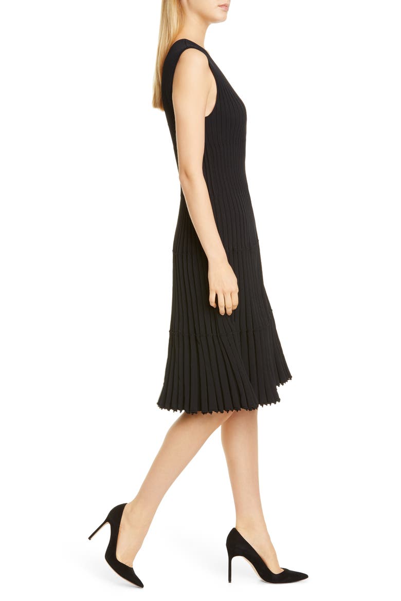 Riggs Rib Sweater Dress, Alternate, color, 000001 BLACK
