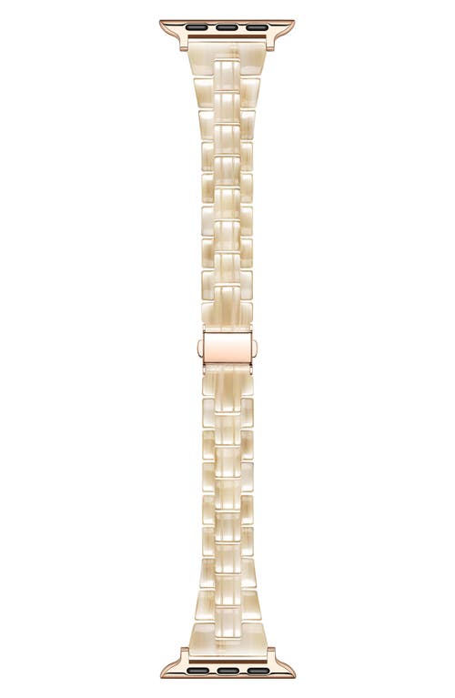 Posh Tech Autumn Resin Apple Watch® Bracelet Watchband In Gold