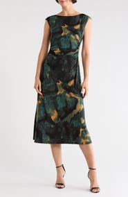 Connected Apparel Mesh Midi Dress