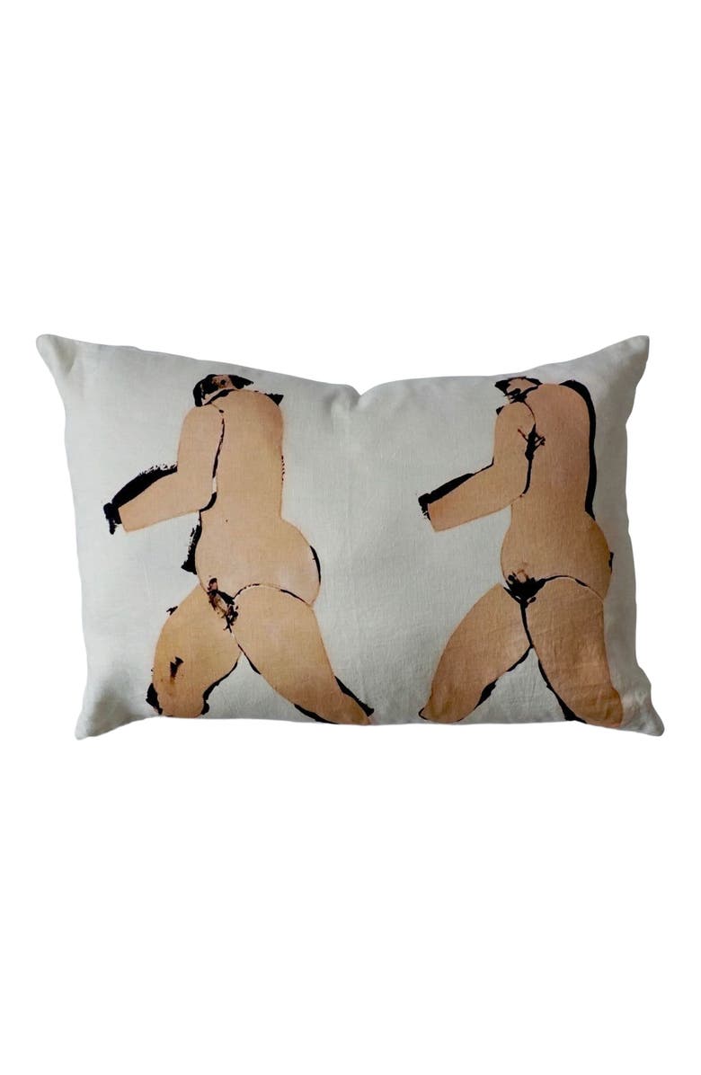 Evangeline Gemini Linen Pillow, Main, color, Gemini