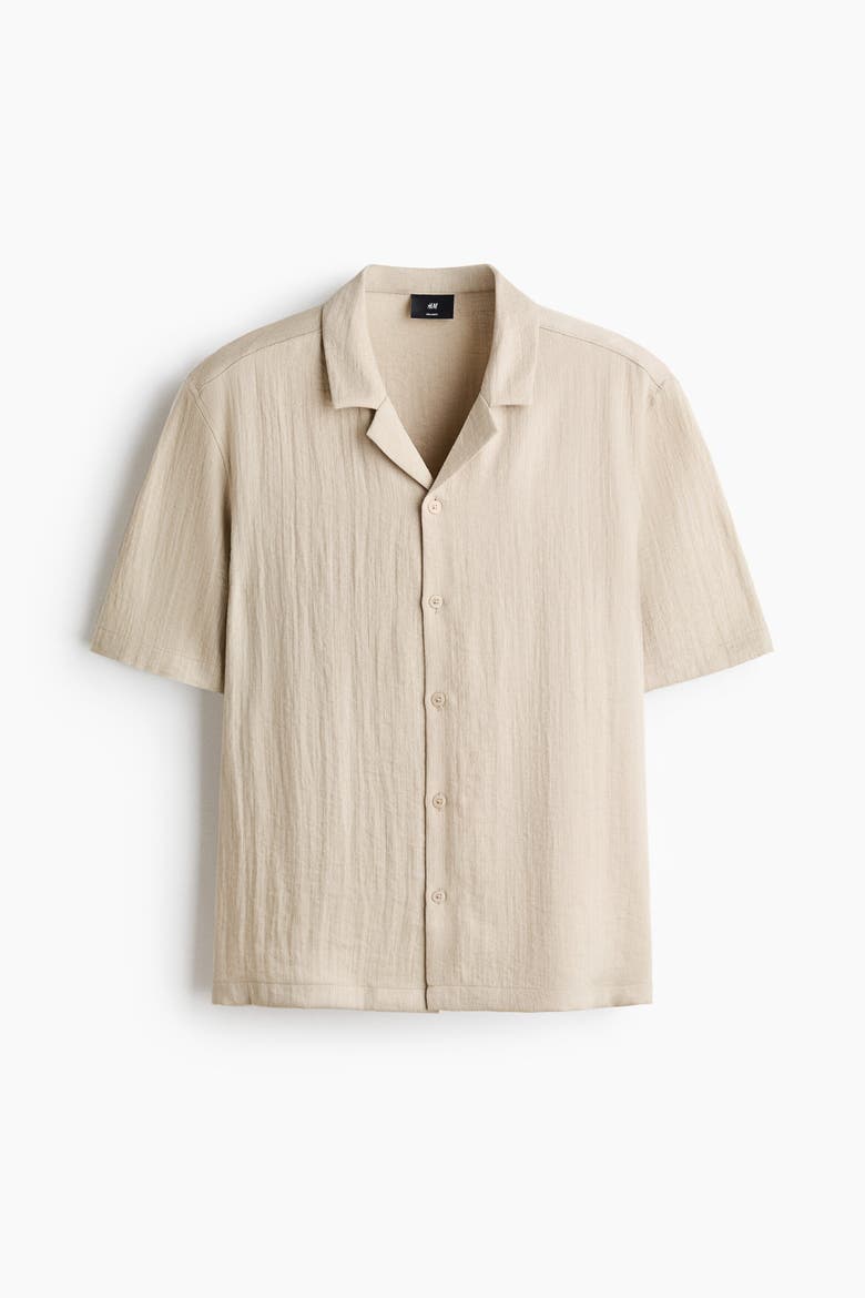 Relaxed Fit Resort Shirt, Alternate, color, Beige