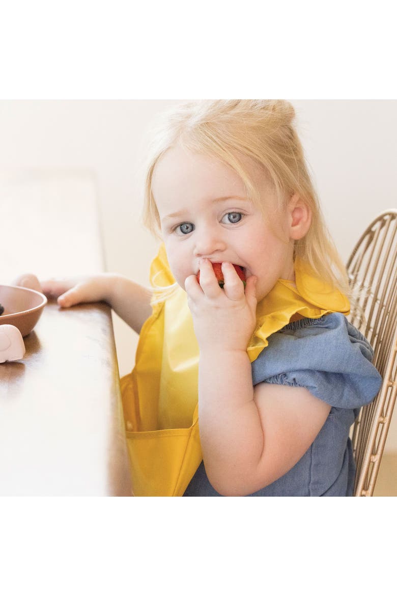 Mess-Proof and Waterproof Baby Food  BPA-Free Bib w/Adjustable Closure 3pc - Solids, Alternate, color, Petite Safari