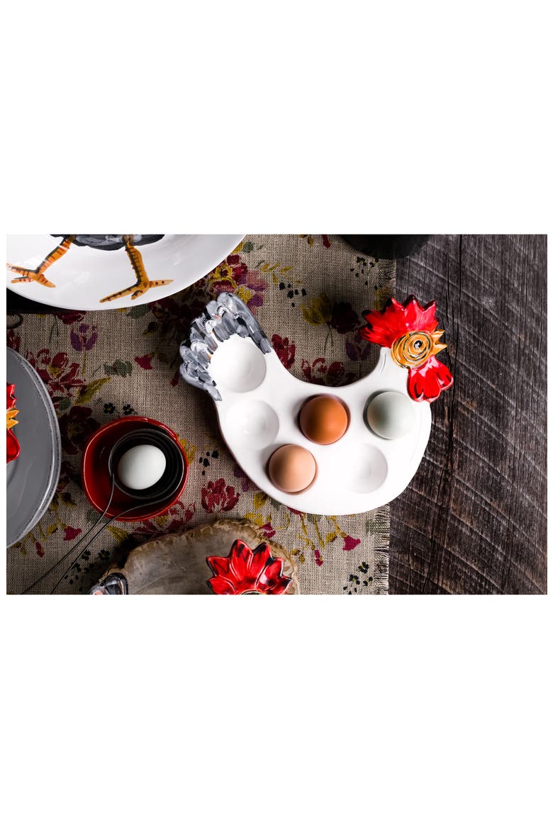 Fortunata Rooster Egg Tray, Alternate, color, MULTI
