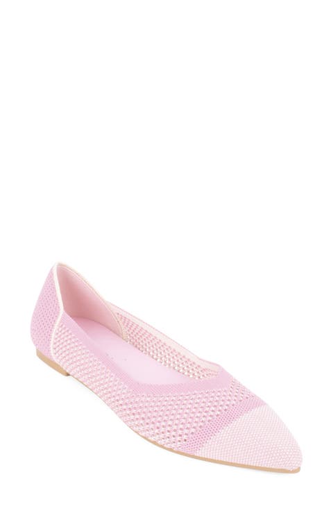 Antigua Knit Pointed Toe Flat (Women)