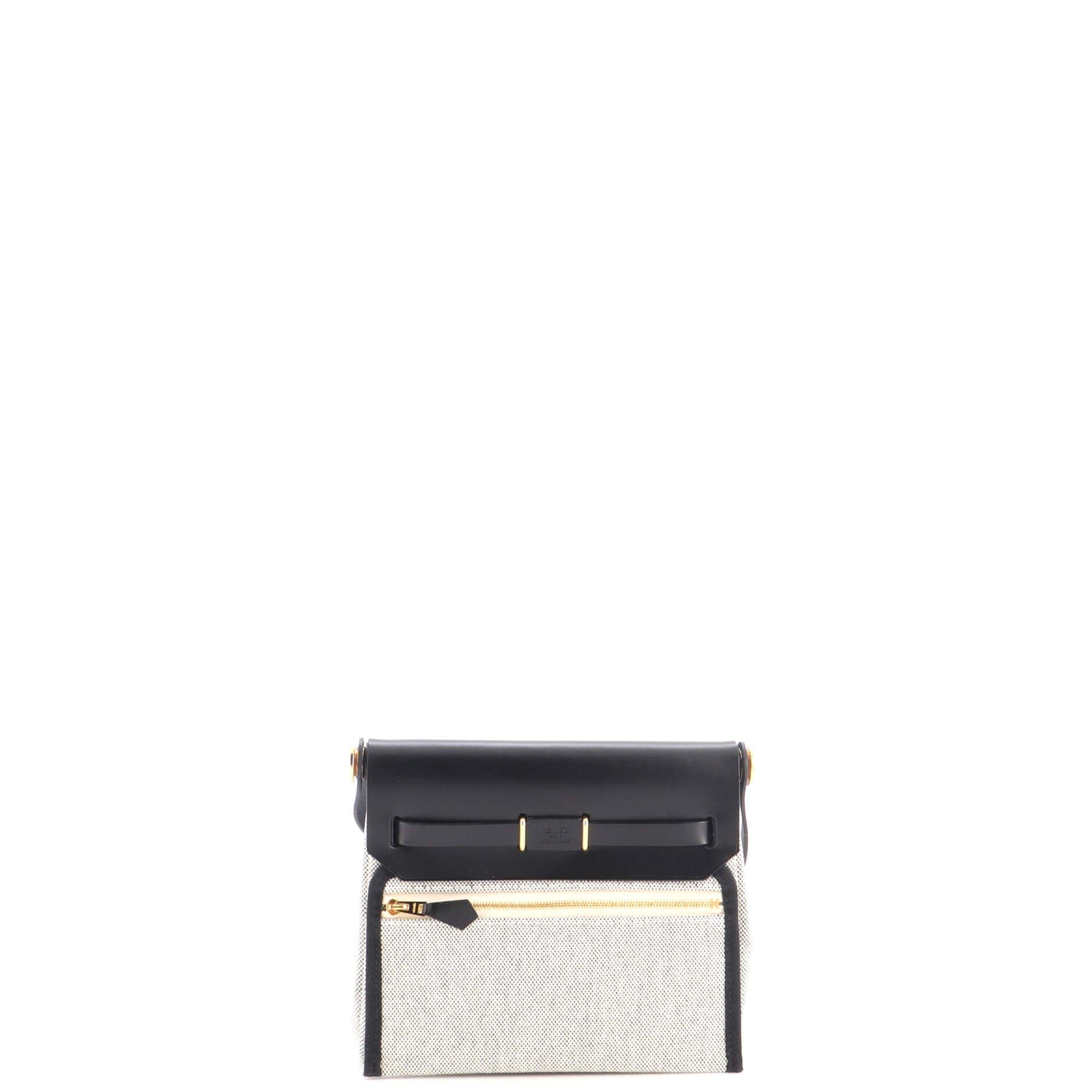 Herbag Zip Toile and Leather 20, Alternate, color, Black