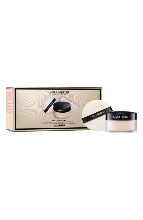 Indulgent Icons Setting Powder & Velour Puff Set $61 Value
