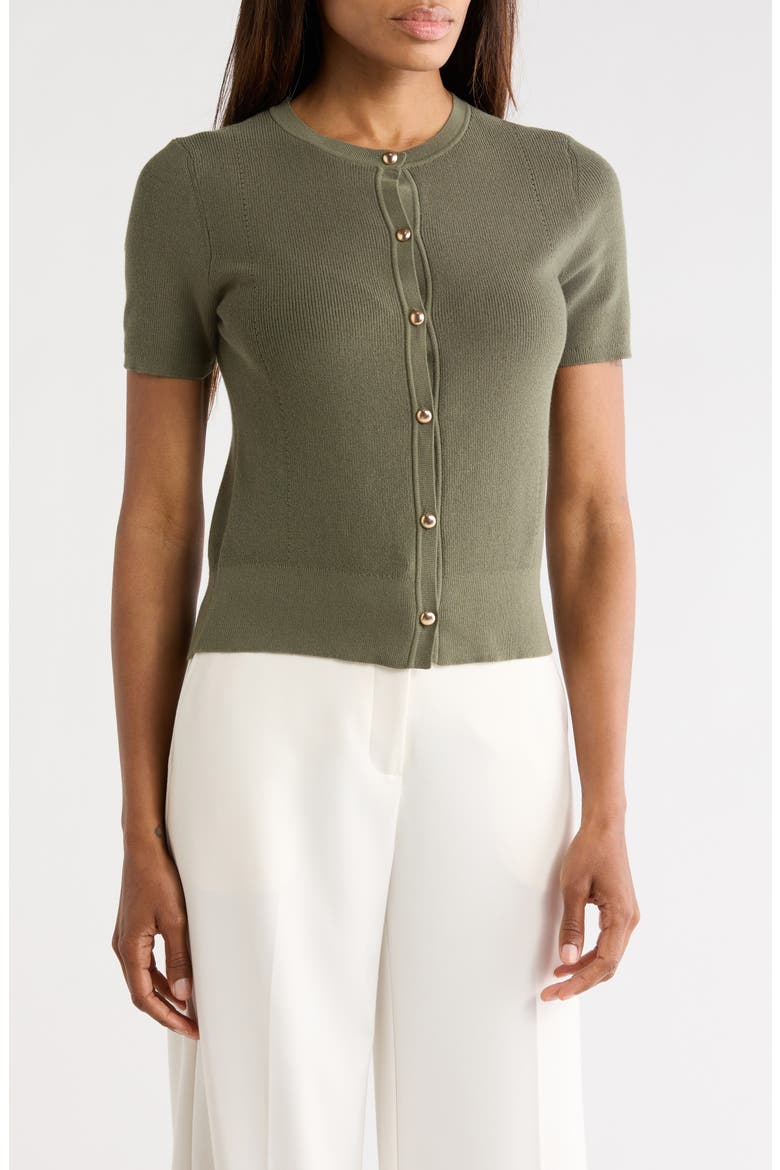 Plaza Short Sleeve Crop Cardigan (Women) | Nordstromrack