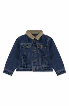Kids' Corduroy Collar Denim Trucker Jacket
